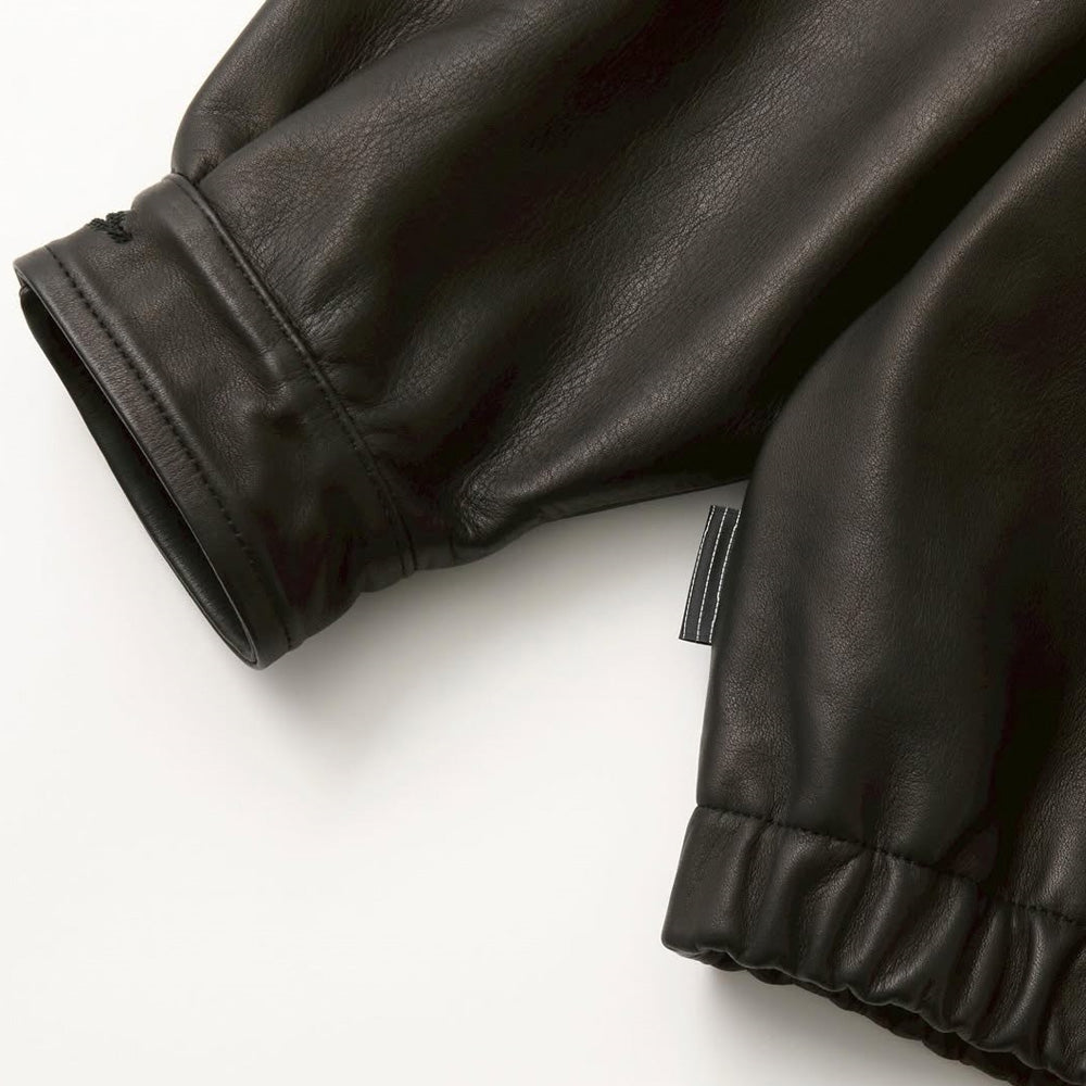 LEATHER HOODIE JACKET