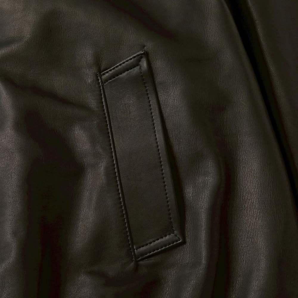S.F.C(ストライプスフォークリエイティブ)LEATHER HOODIE JACKET