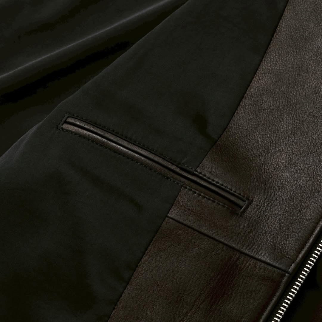 LEATHER HOODIE JACKET