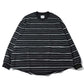 SUPER BIG MIX STRIPE LS NYLON TEE
