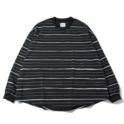 SUPER BIG MIX STRIPE LS NYLON TEE