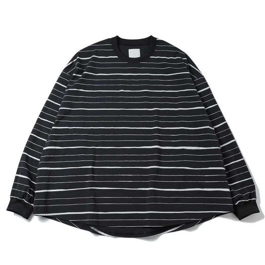 SUPER BIG MIX STRIPE LS NYLON TEE