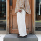 RIB TUCK BAGGY PANTS - French Terry -