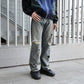Damage Straight Denim Pants