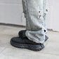 (SCOTT) OG Sole Leather Low-top Sneaker BLACKxBLACK