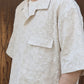 PAISLEY JACQUARD OPEN COLLAR SHIRT