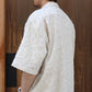 PAISLEY JACQUARD OPEN COLLAR SHIRT