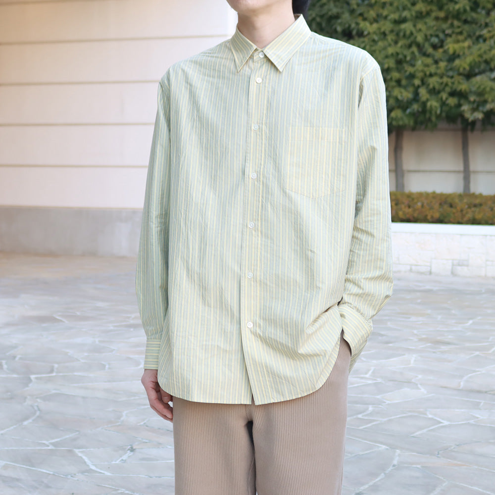 Silk Cotton Stripe Shirt