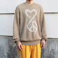 CALLIGRAPHIC LOVE & PEACE KNIT