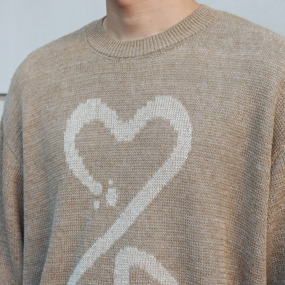 CALLIGRAPHIC LOVE & PEACE KNIT