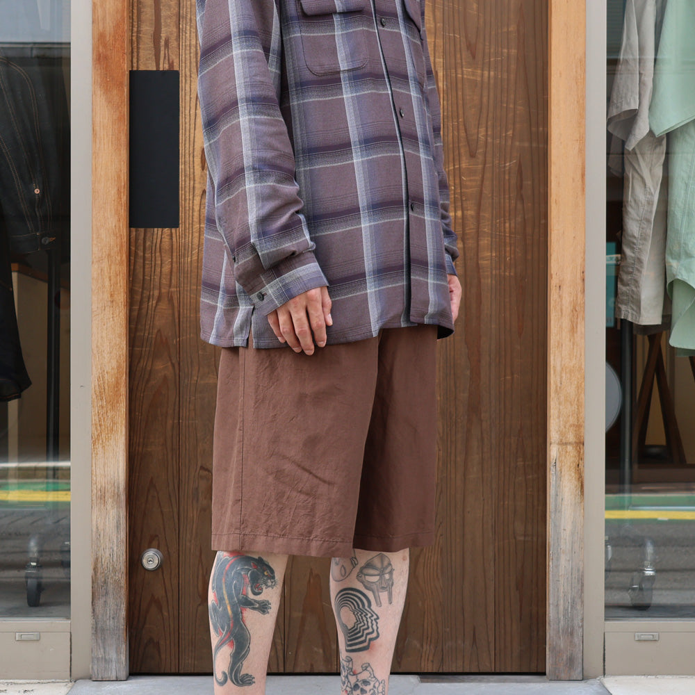 Silk Linen Easy Half Pants