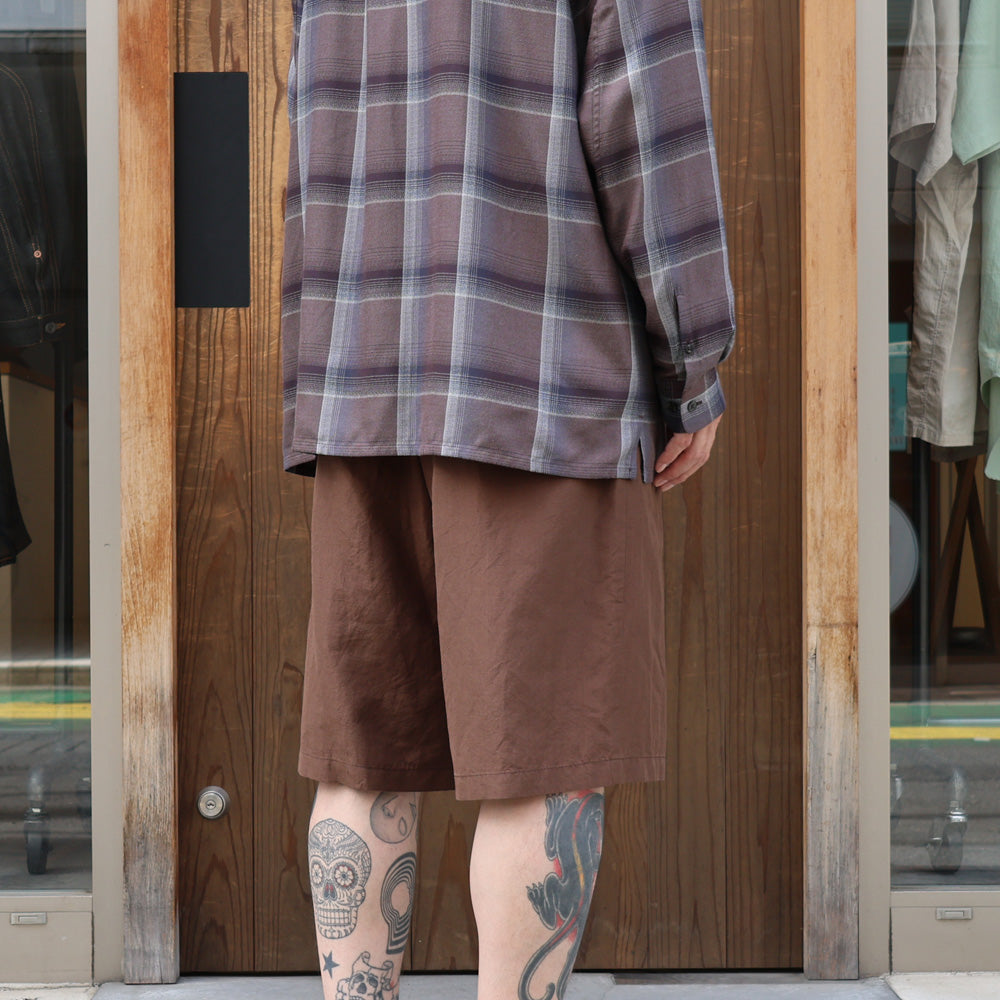 Silk Linen Easy Half Pants