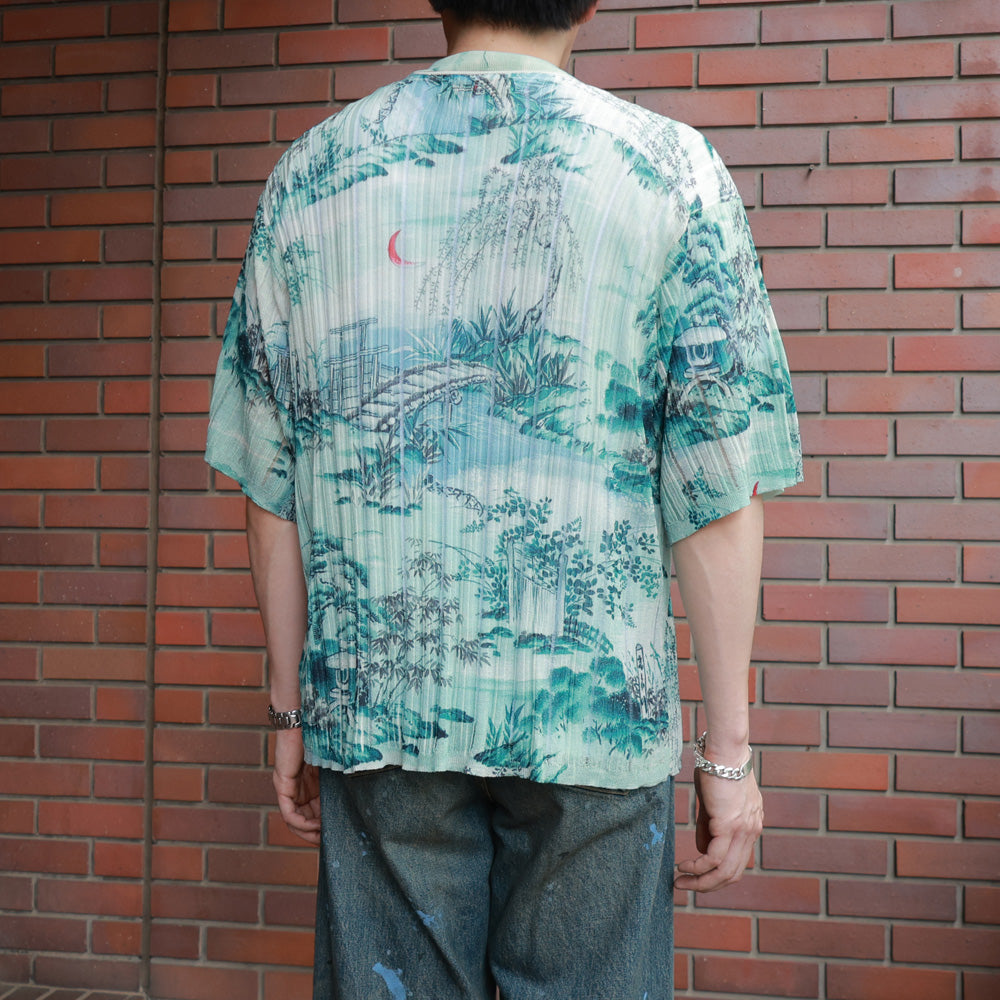 DAIRIKU(ダイリク)Japnese Pattern Aloha Transfer Print Polo Knit