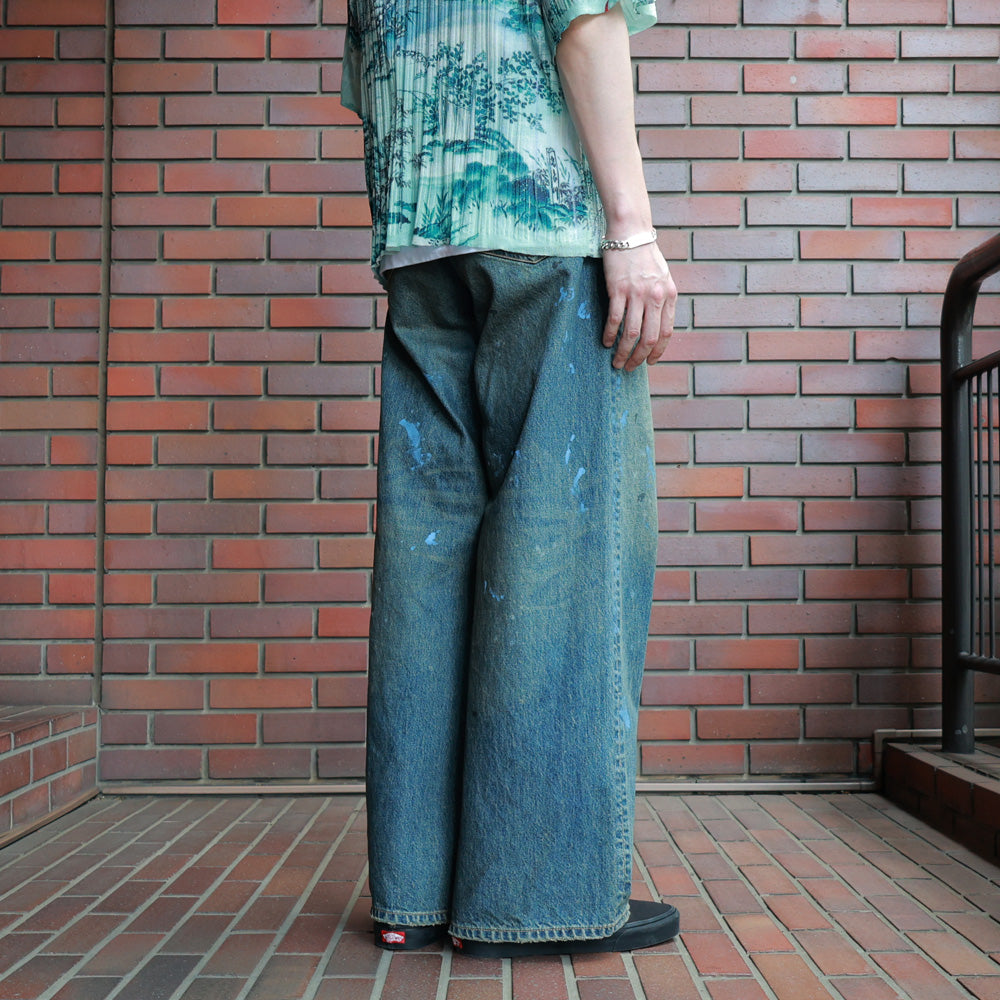 DAIRIKU(ダイリク)Paint Denim Wide Pants (26SS D8) | DAIRIKU