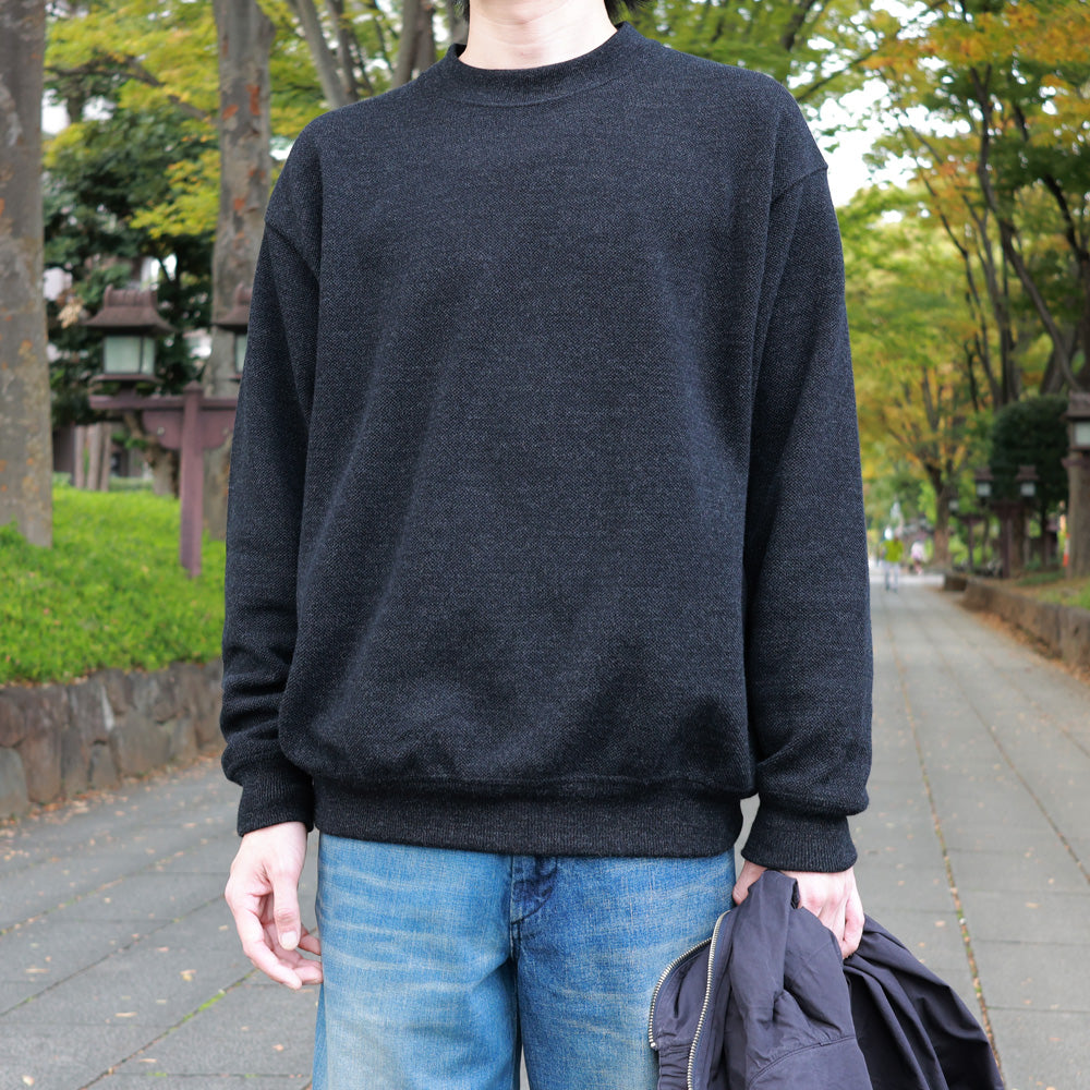 crepuscule Co/Wo Moss Stitch P/O (2503-001) | crepuscule / Knit