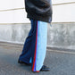JERSEY MERGING DENIM PANTS