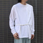 ASSYMETRICAL BELTED LS TEE