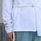 ASSYMETRICAL BELTED LS TEE