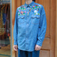 Western Shirt - Cotton Chambray / India Emb.