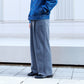 PIQUE TUCK EASY PANTS - Stone Wash -