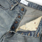 DAMAGED MODERN DENIM PANTS WIDE CUT