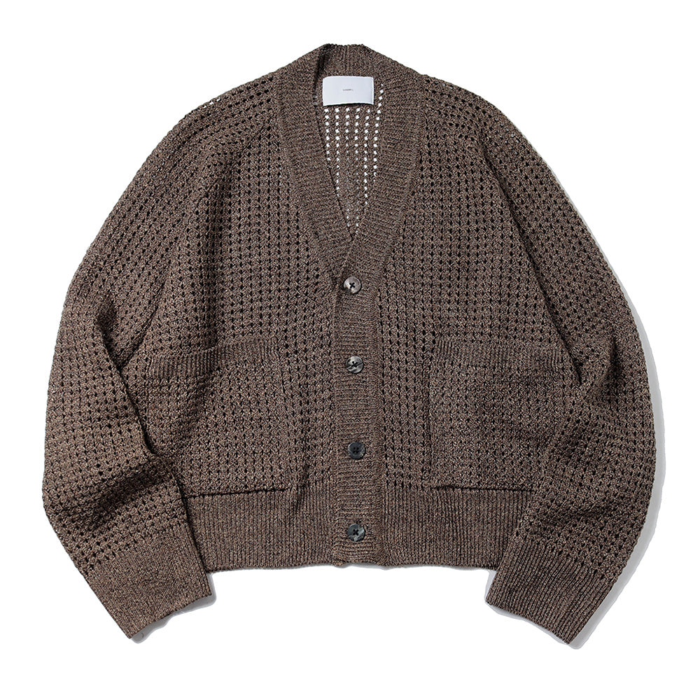 MOCK TWISTED YERN KNIT CARDIGAN