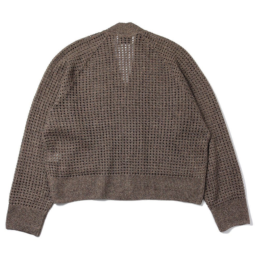 MOCK TWISTED YERN KNIT CARDIGAN