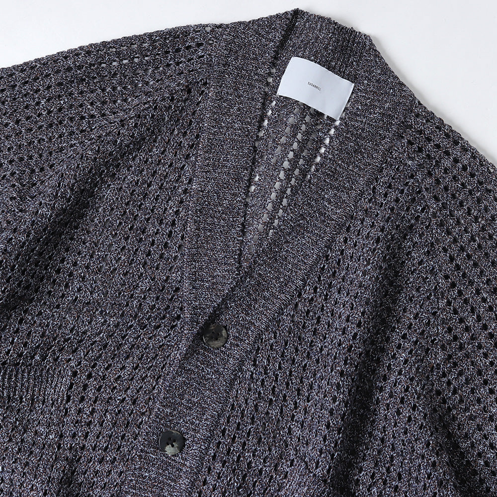 MOCK TWISTED YERN KNIT CARDIGAN
