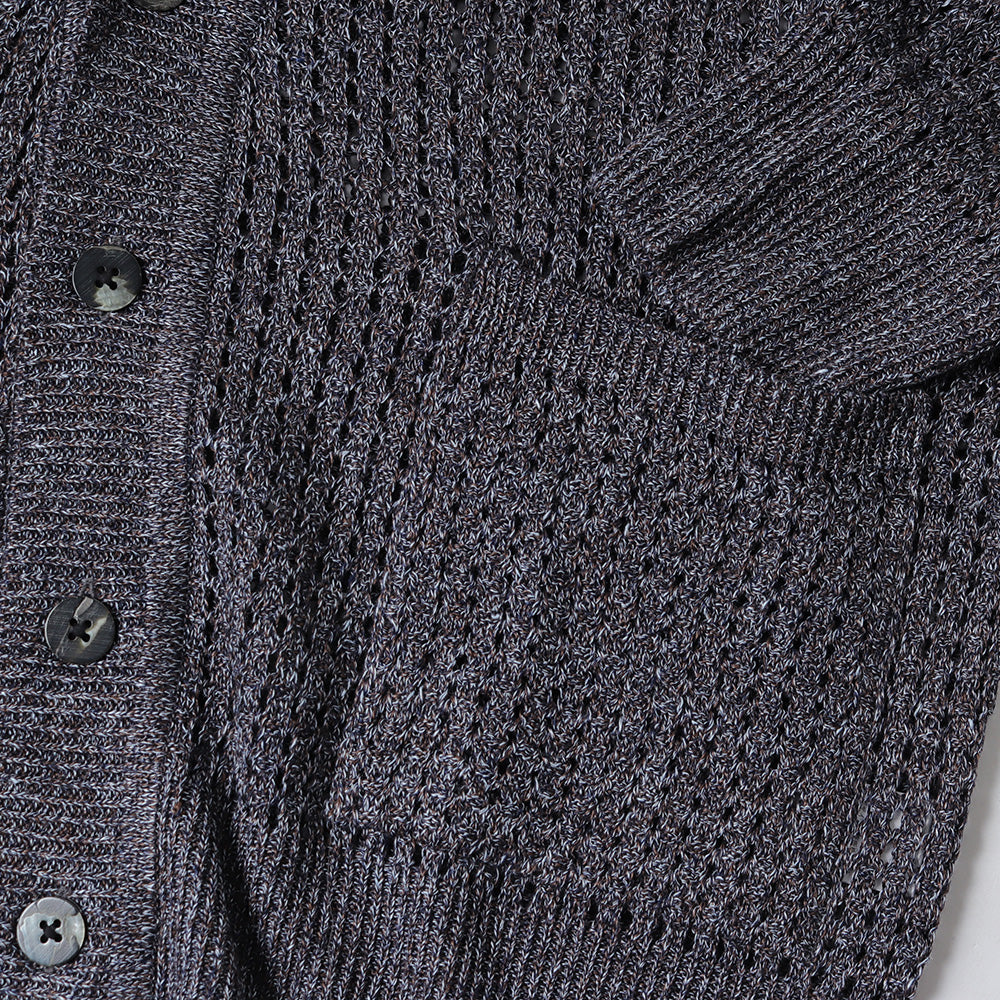 MOCK TWISTED YERN KNIT CARDIGAN
