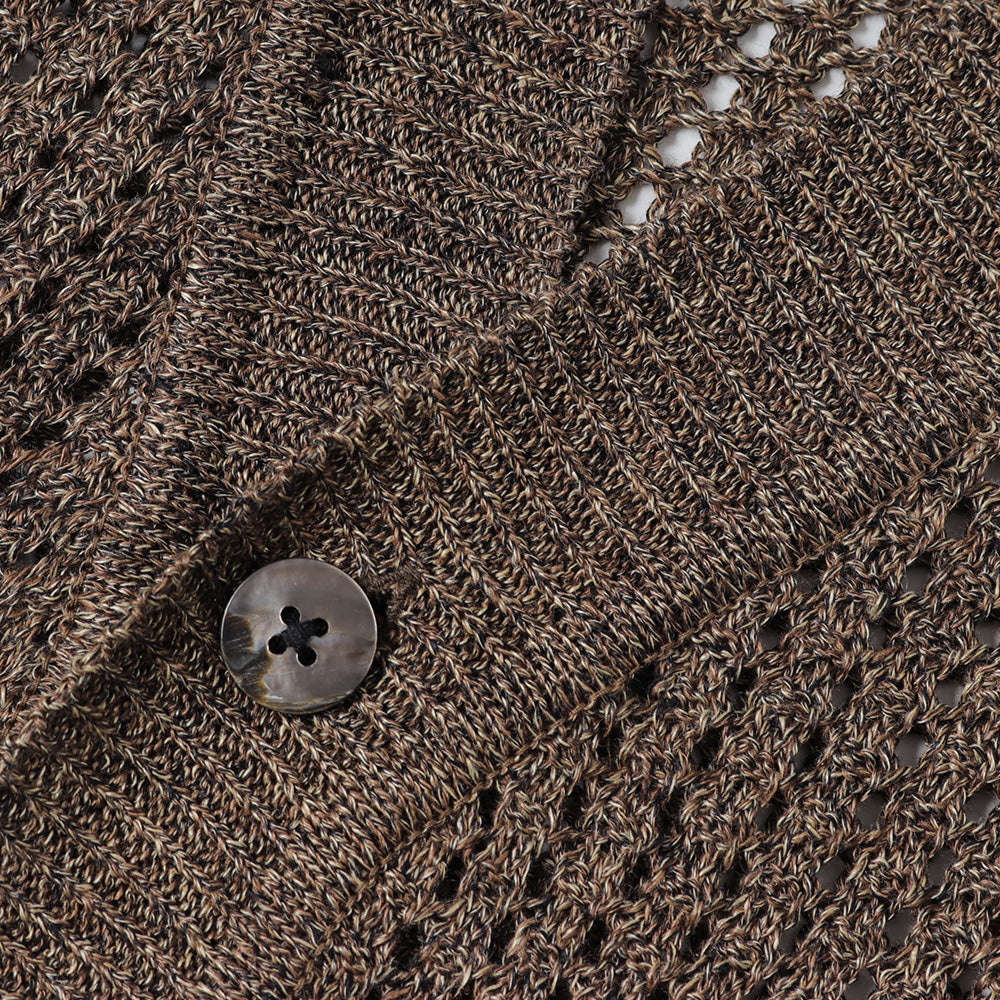 MOCK TWISTED YERN KNIT CARDIGAN