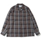 OMBRE PLAID OPEN COLLAR SHIRTS