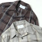 OMBRE PLAID OPEN COLLAR SHIRTS