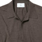 Wool knit half sleeve polo