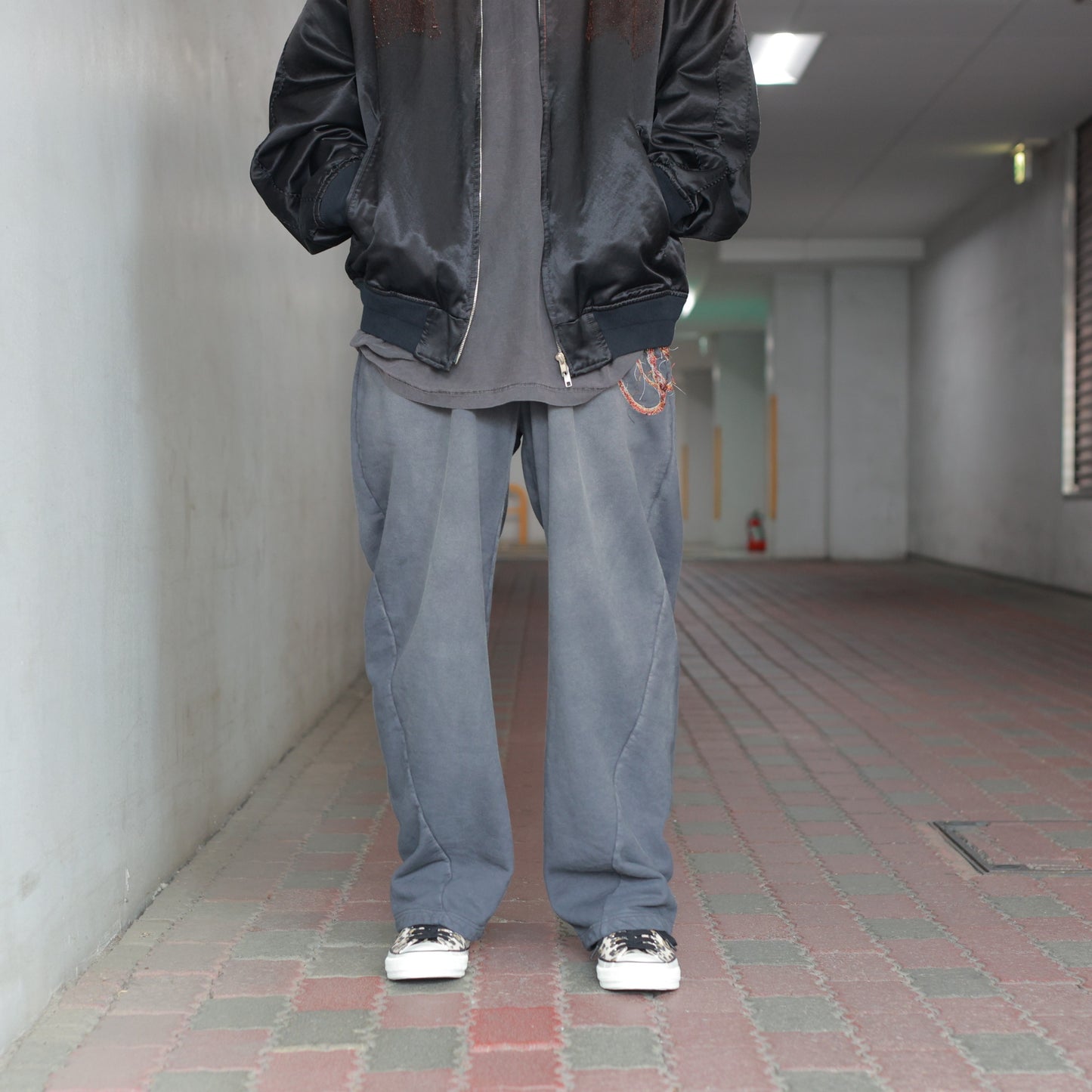 TROMPE L'OEIL EMBROIDERY SWEATPANTS