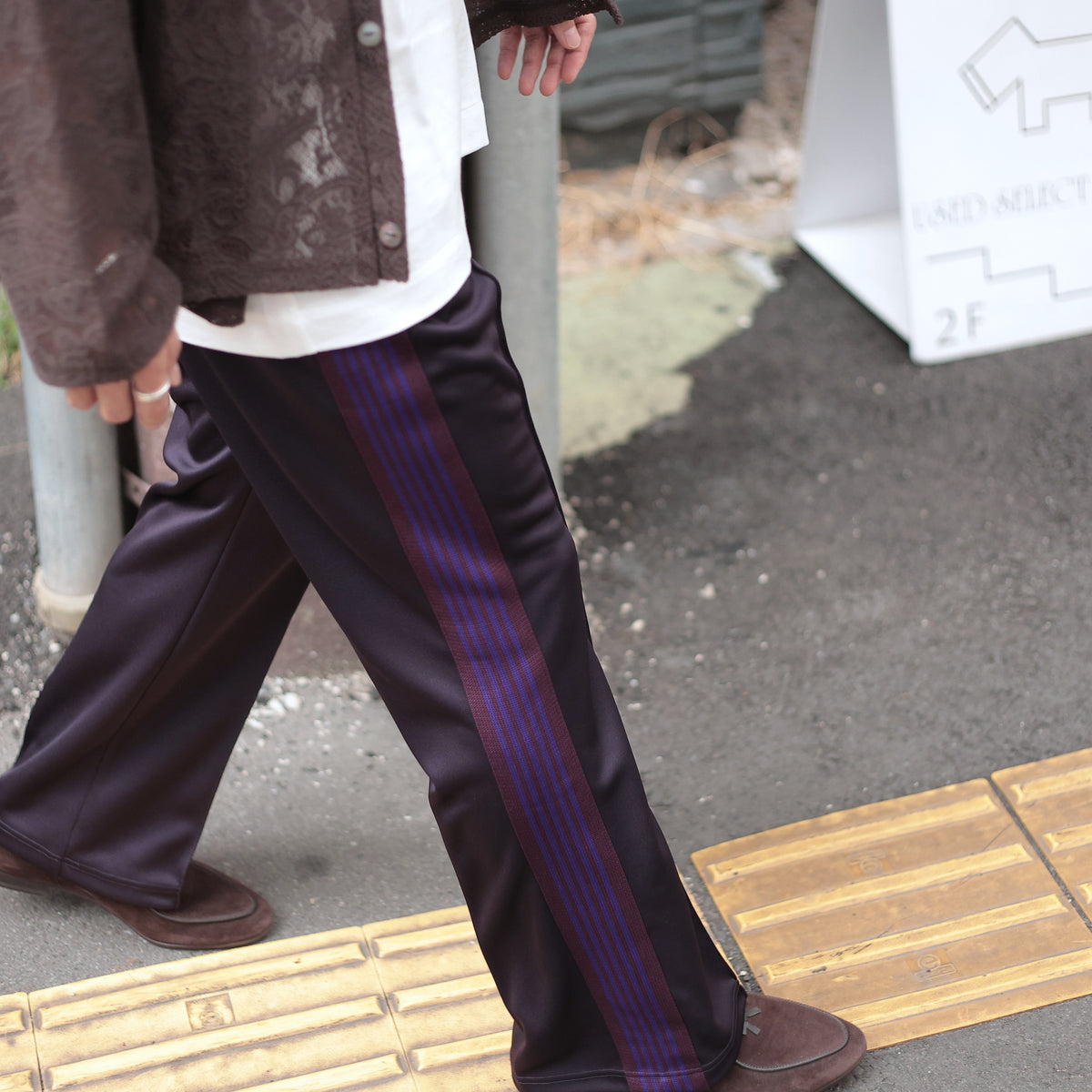 Boot-Cut Track Pant - Poly Smooth