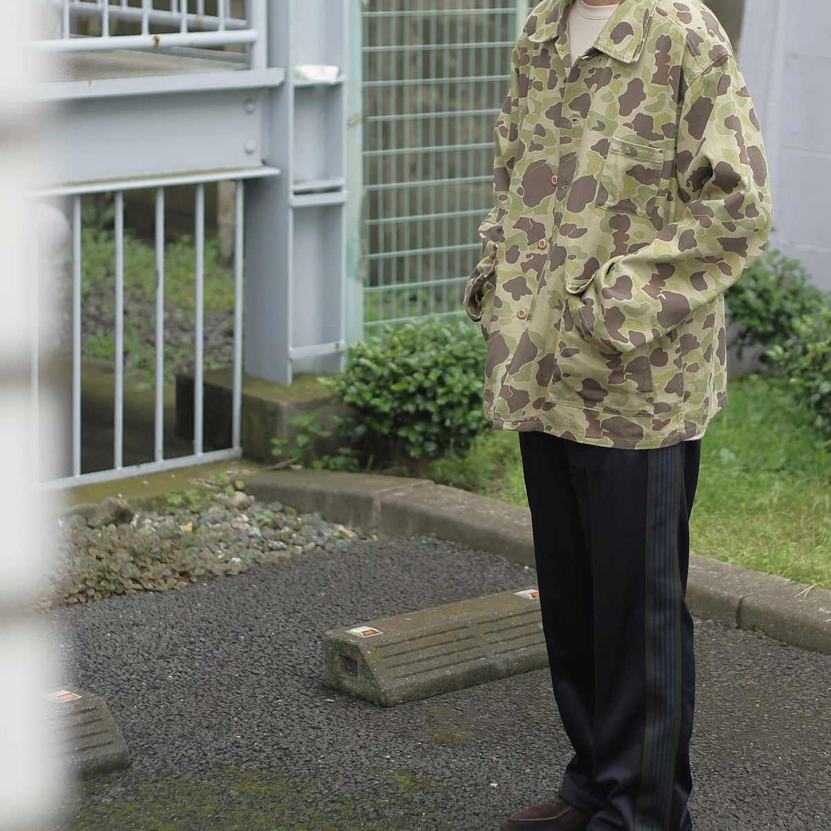 Military Shirt Jacket - Camo Twill