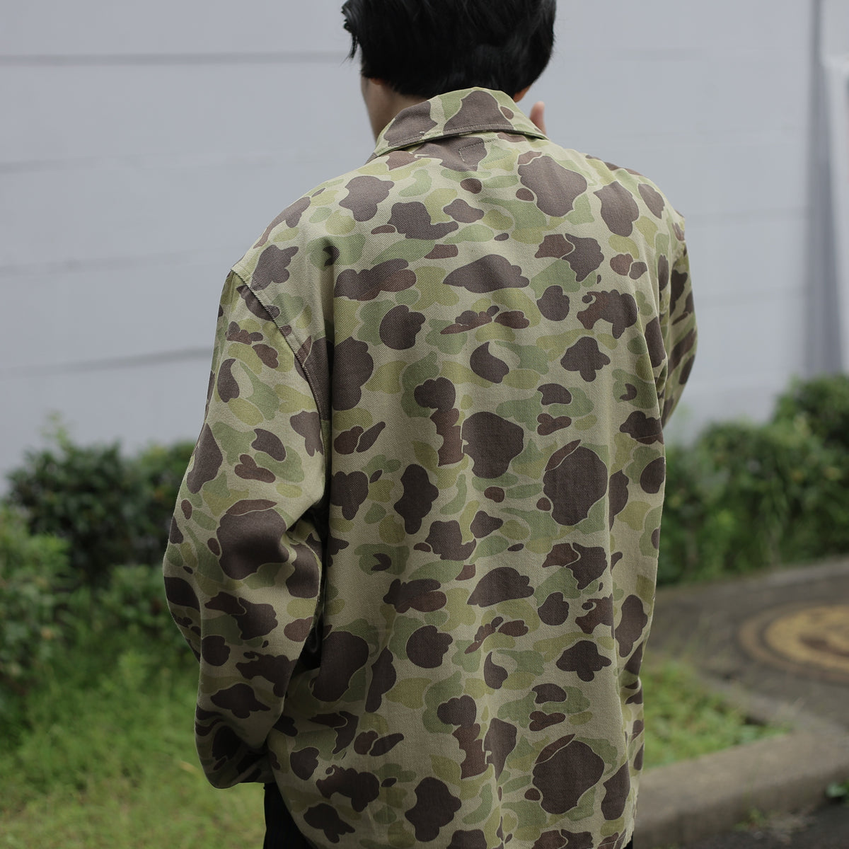 Military Shirt Jacket - Camo Twill