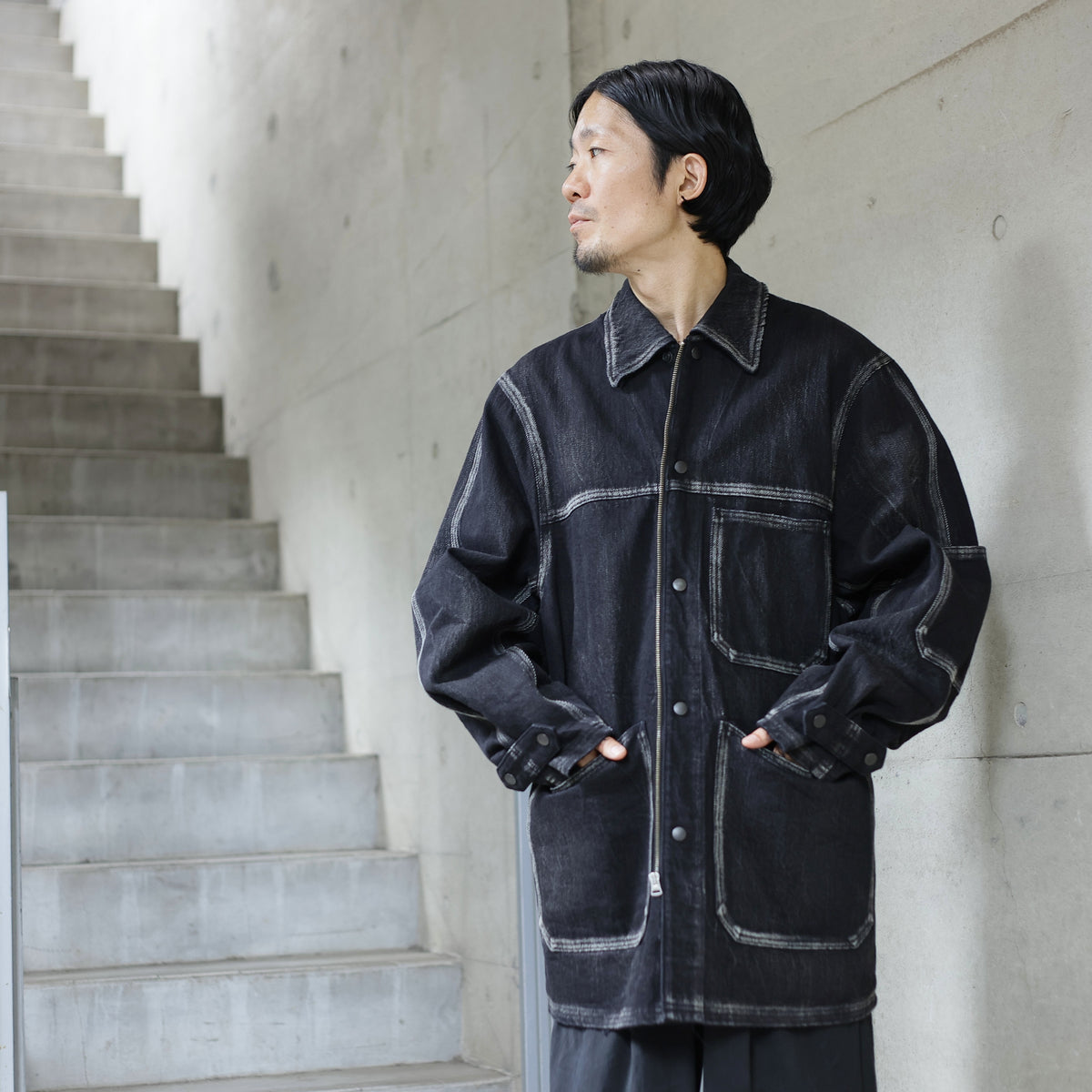 denim coverall - ag