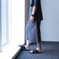 RIB TUCK BAGGY PANTS - Hi Count Tricot Jersey FAB -