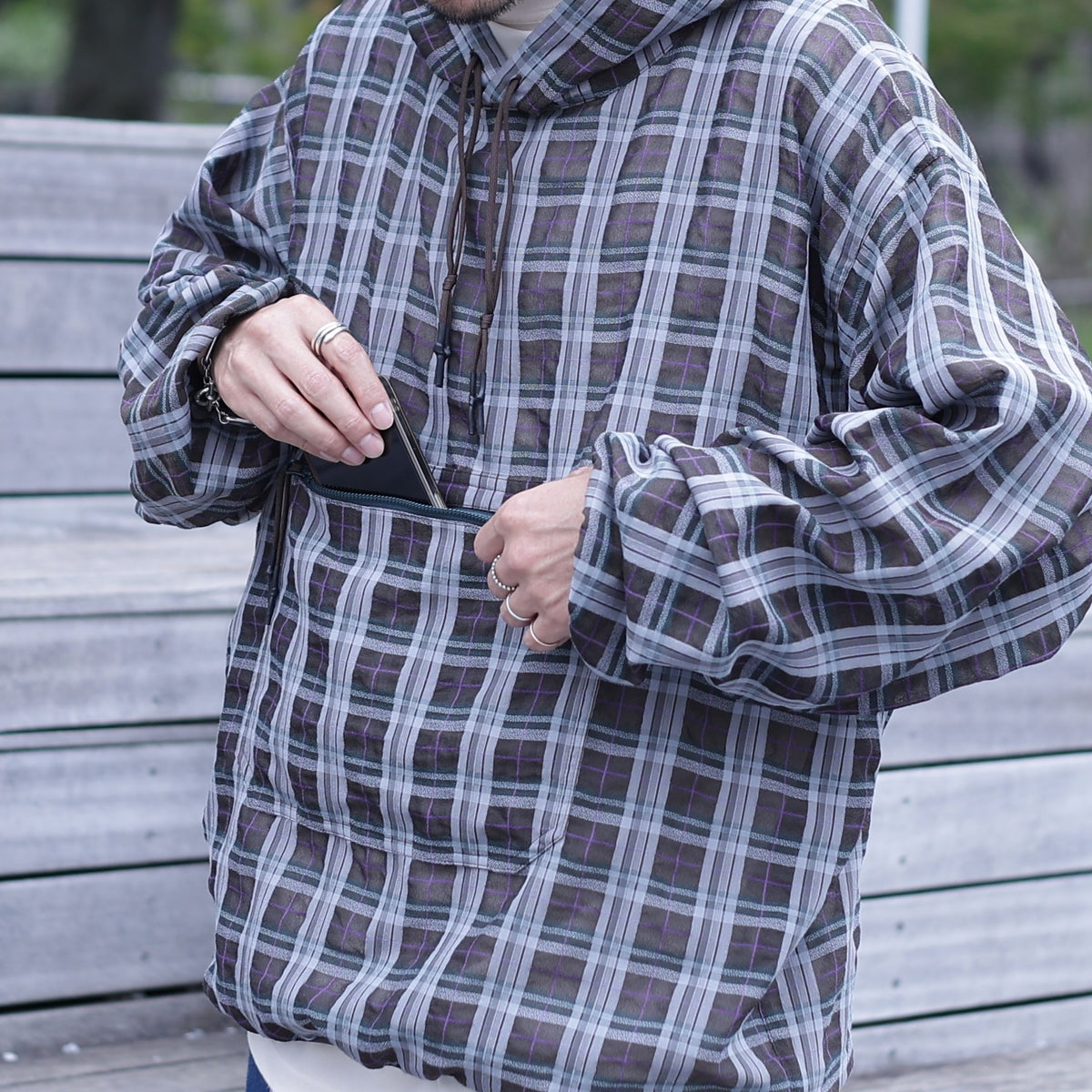 FANCY PLAID PULLOVER