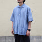 S/S Widespread Collar Shirt - Raschel Lace