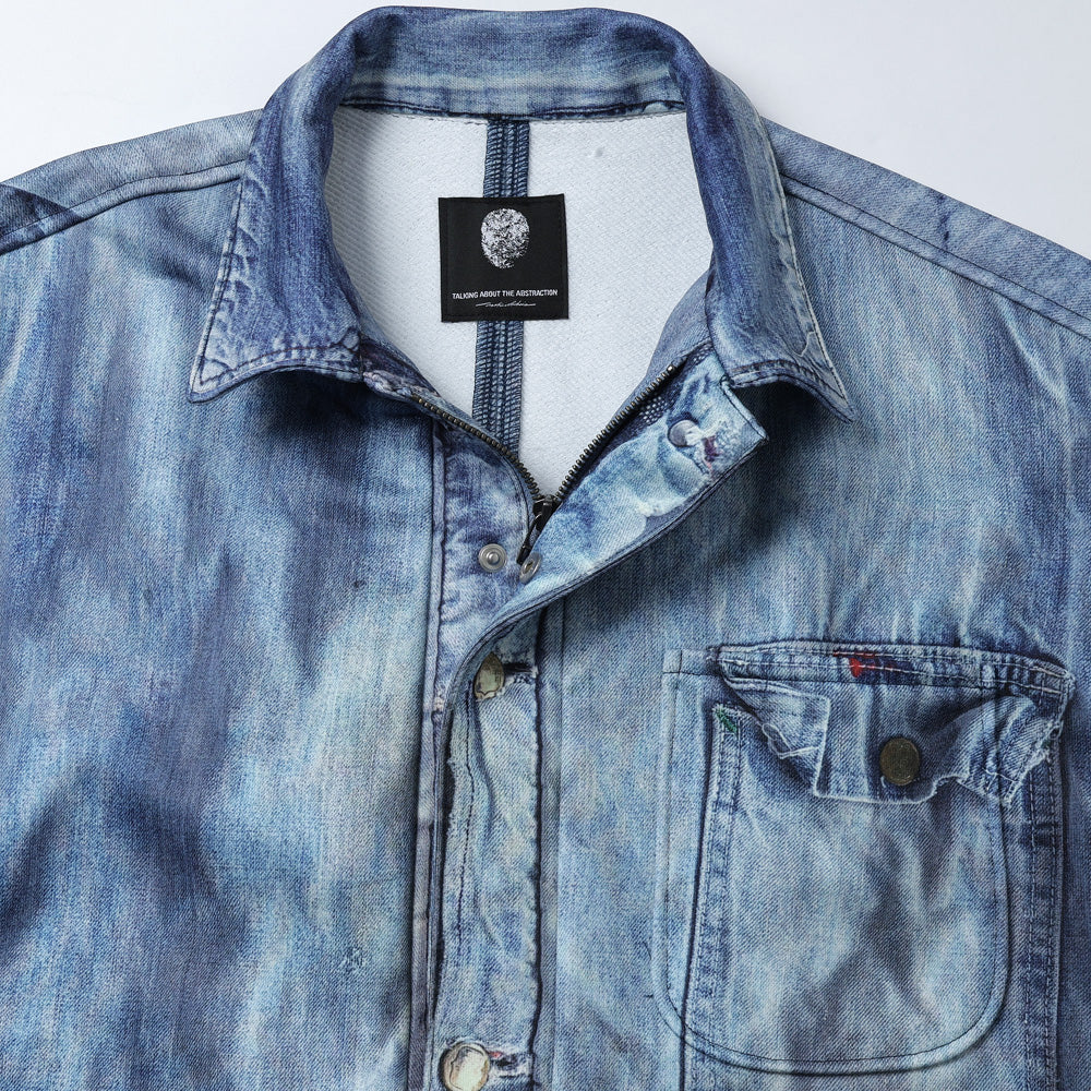 TALKING ABOUT THE ABSTRACTION - DENIM PRINT COVER ALL (NPT-J-004