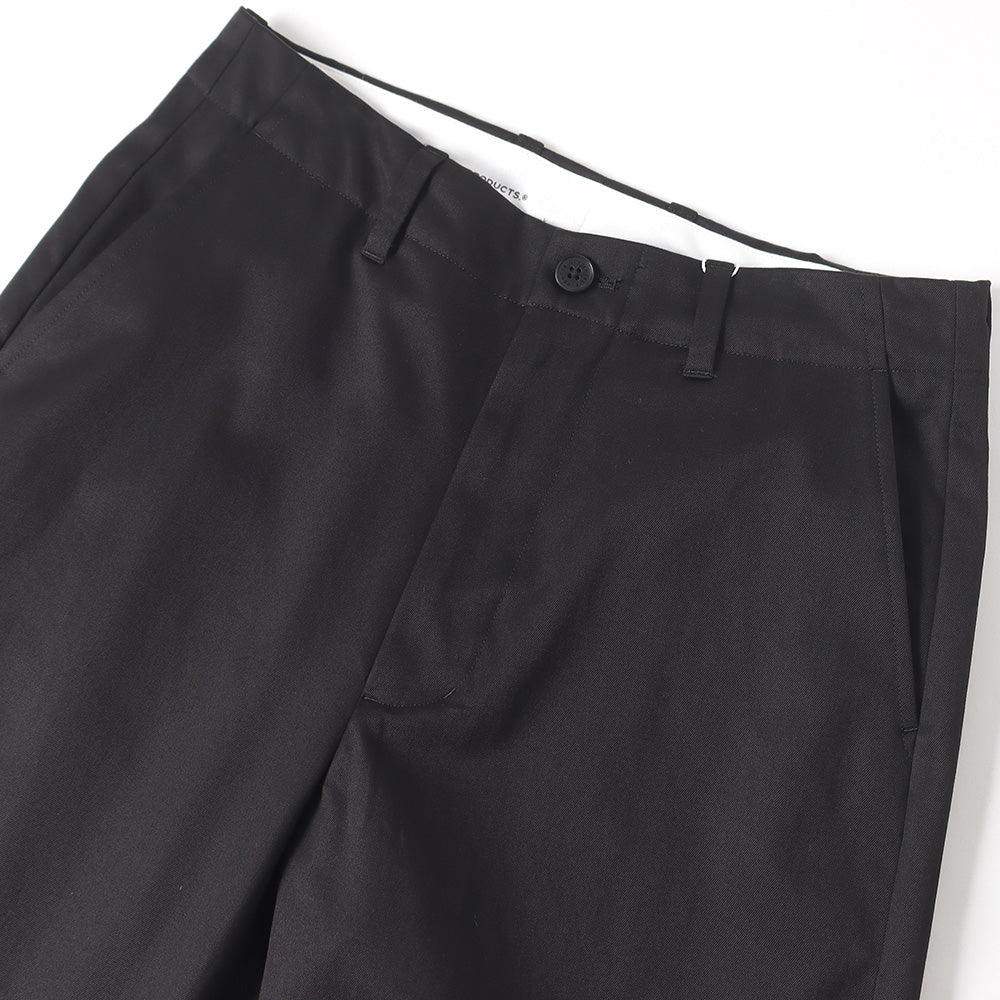 NO TUCK WIDE CHINO TROUSERS