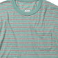 JUMBO BORDER TEE S/S (FINE WOOL)