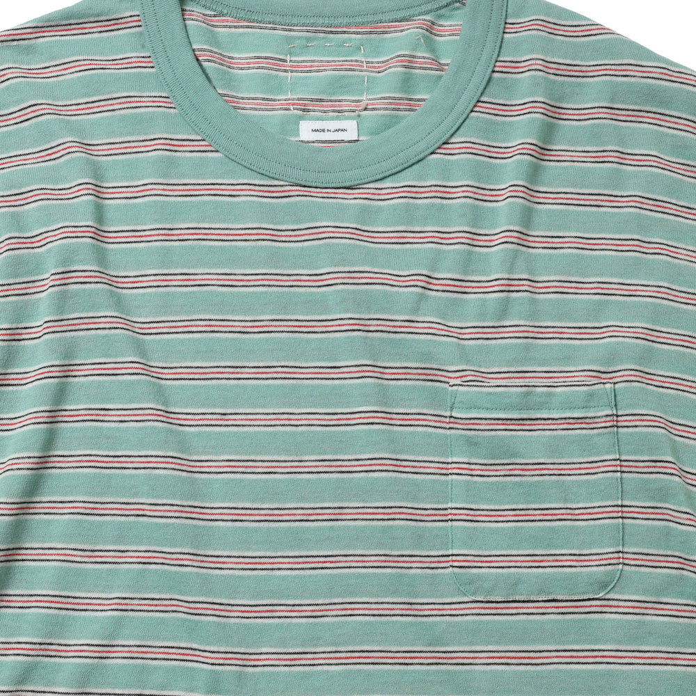JUMBO BORDER TEE S/S (FINE WOOL)