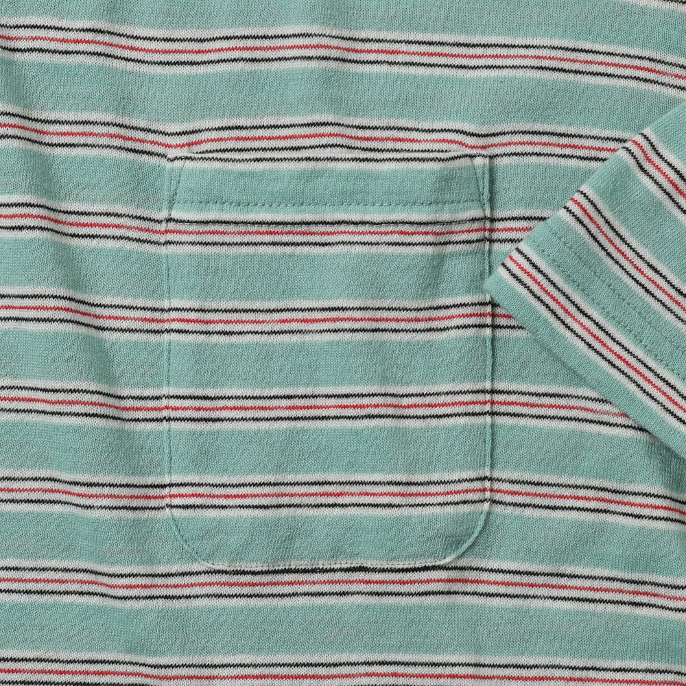 JUMBO BORDER TEE S/S (FINE WOOL)