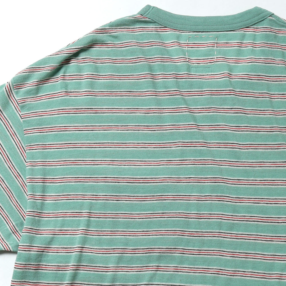 JUMBO BORDER TEE S/S (FINE WOOL)