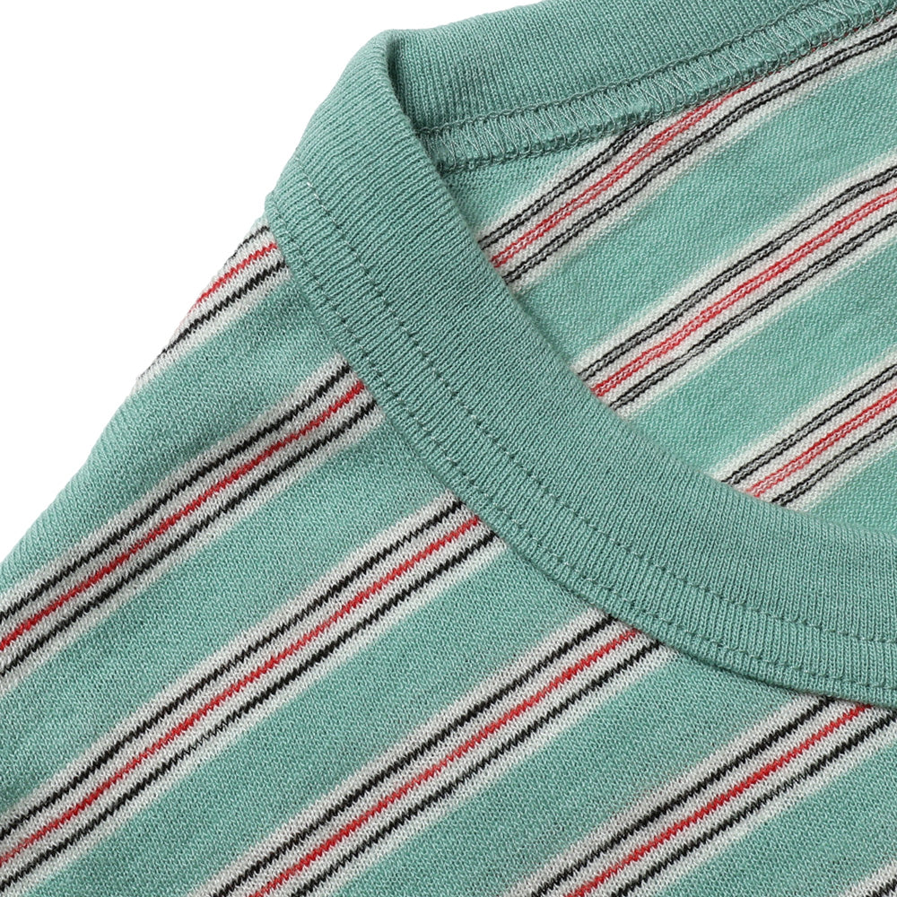 JUMBO BORDER TEE S/S (FINE WOOL)