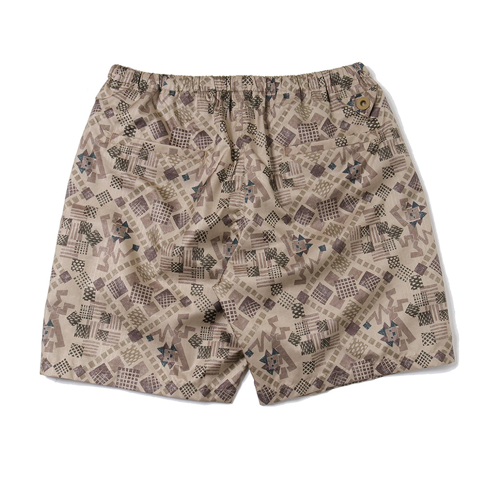 LION PATTERN RIPSTOP SWIM SHORTS