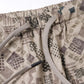 LION PATTERN RIPSTOP SWIM SHORTS